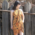 Bali Gecko Sarongs - Chocolate